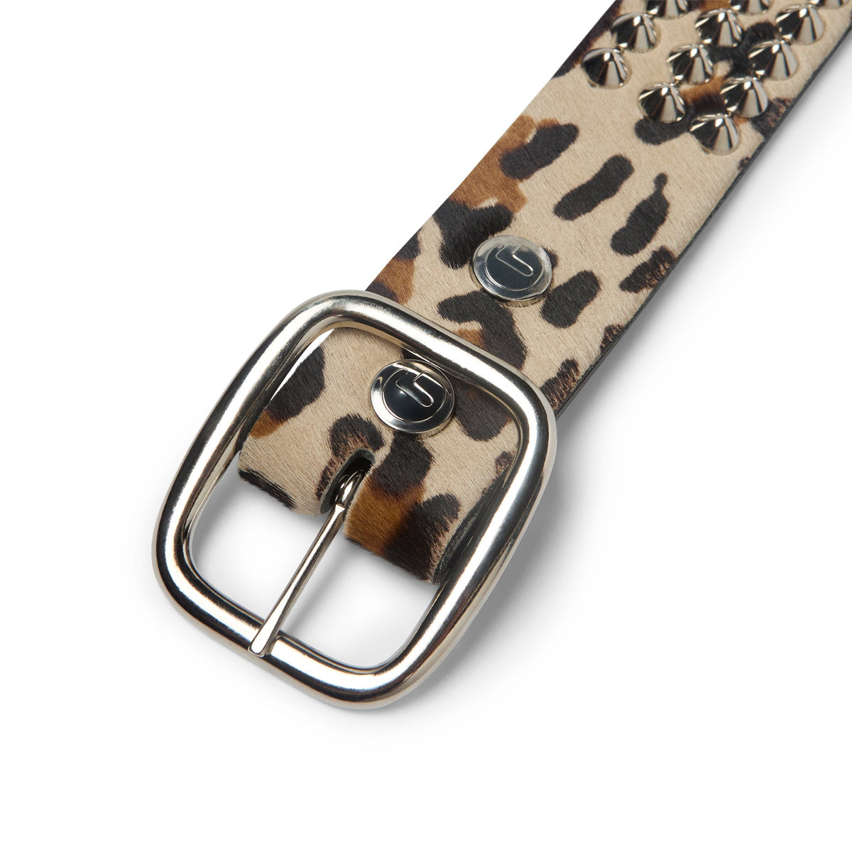 CHEETAH STUDDED BELT
