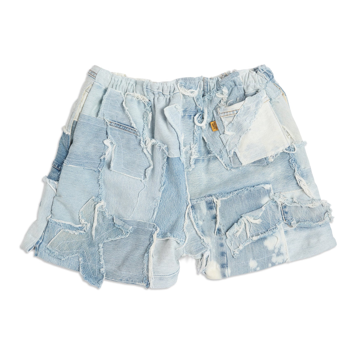 PATCHWORK DENIM ZUMA SHORTS