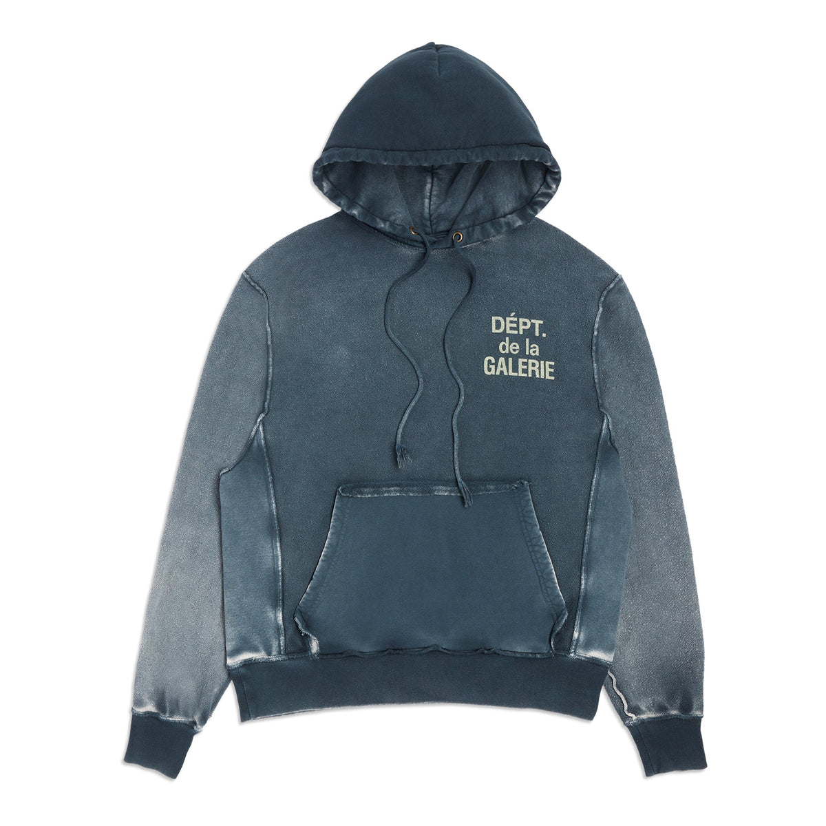 REVERSIBLE NAVY FRENCH LOGO HOODIE