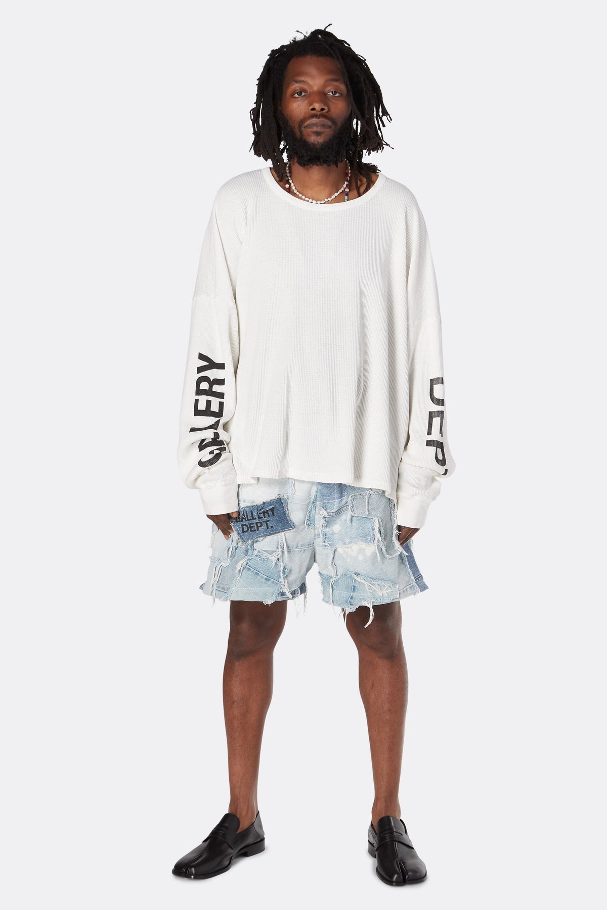 PATCHWORK DENIM ZUMA SHORTS