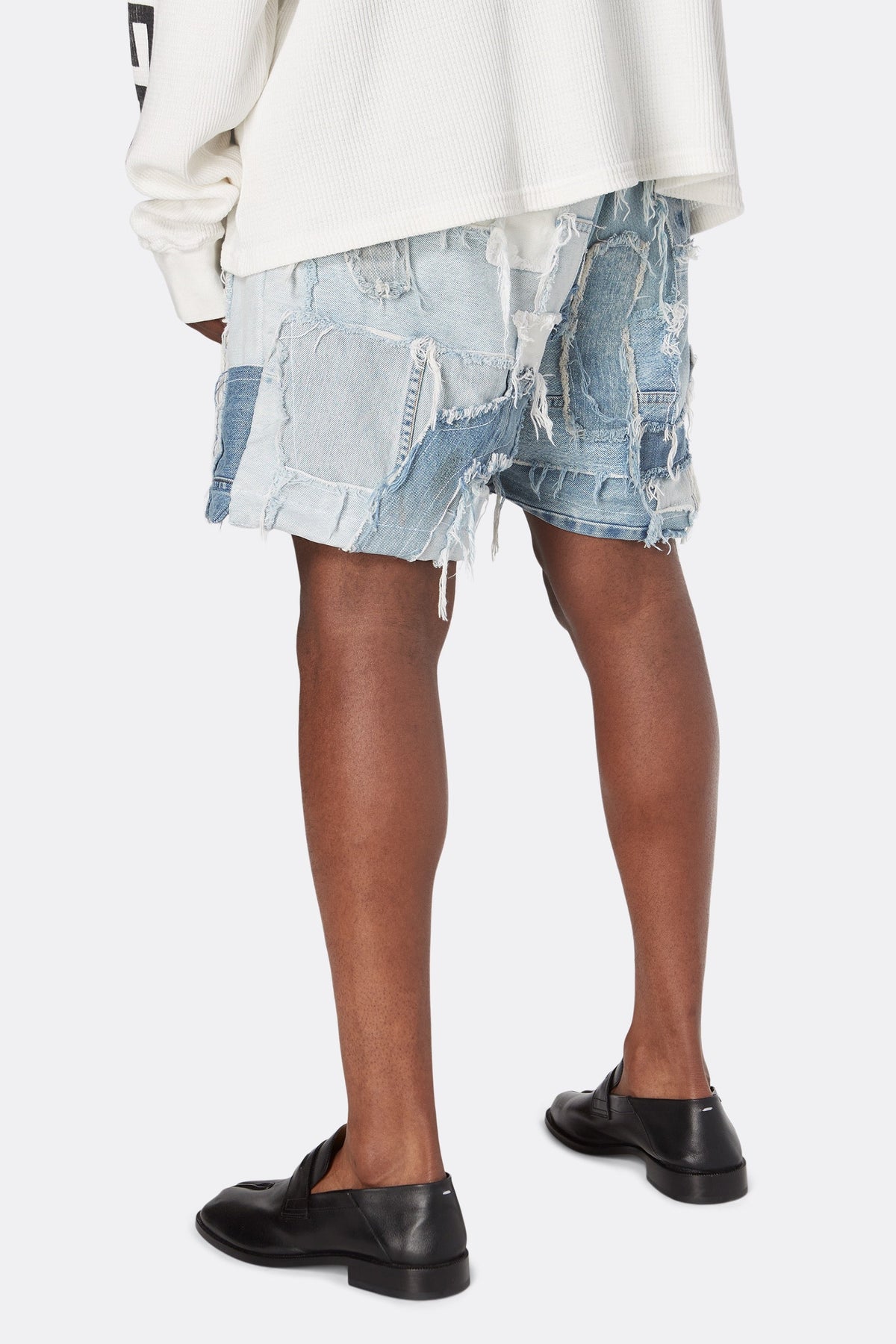 PATCHWORK DENIM ZUMA SHORTS