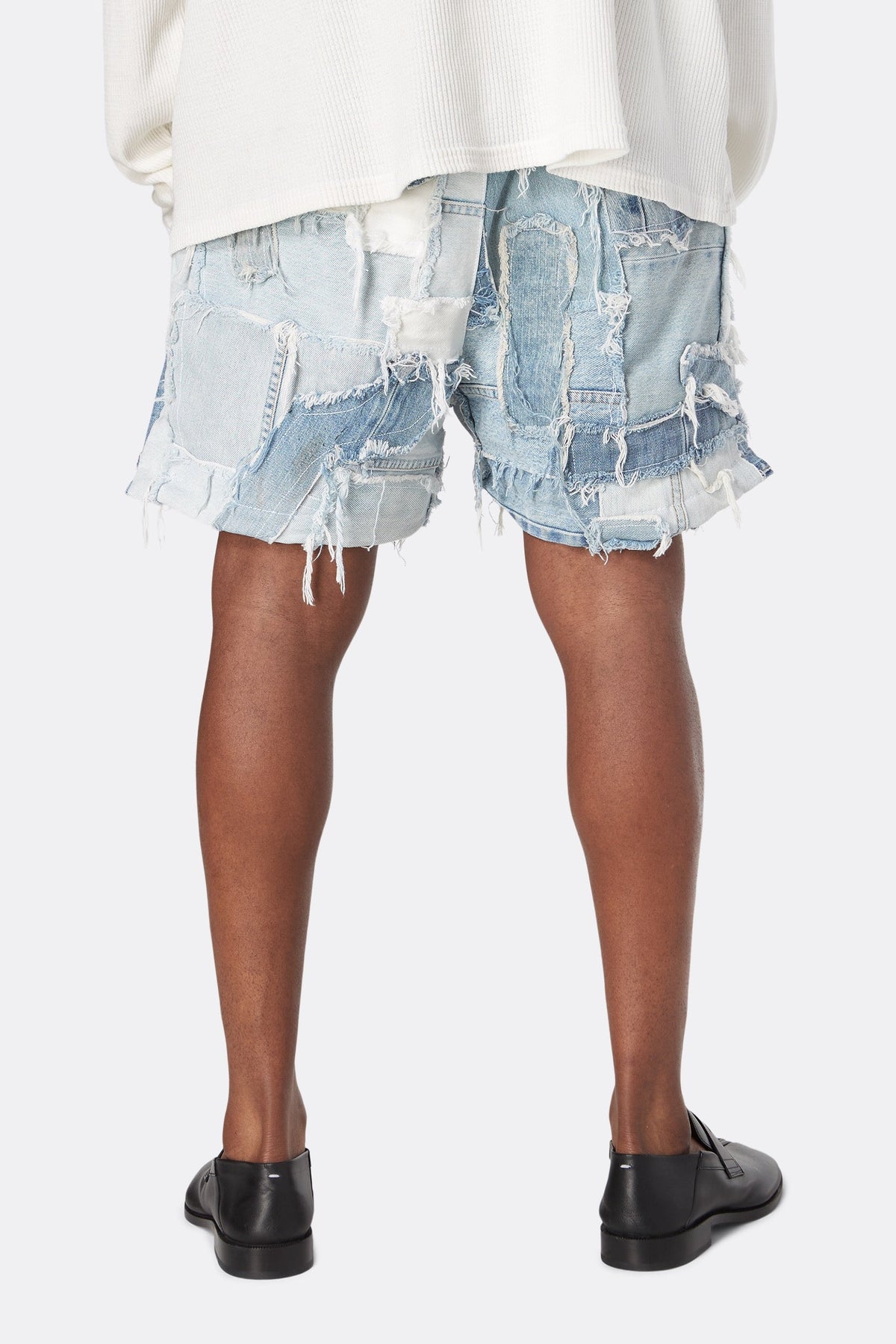 PATCHWORK DENIM ZUMA SHORTS