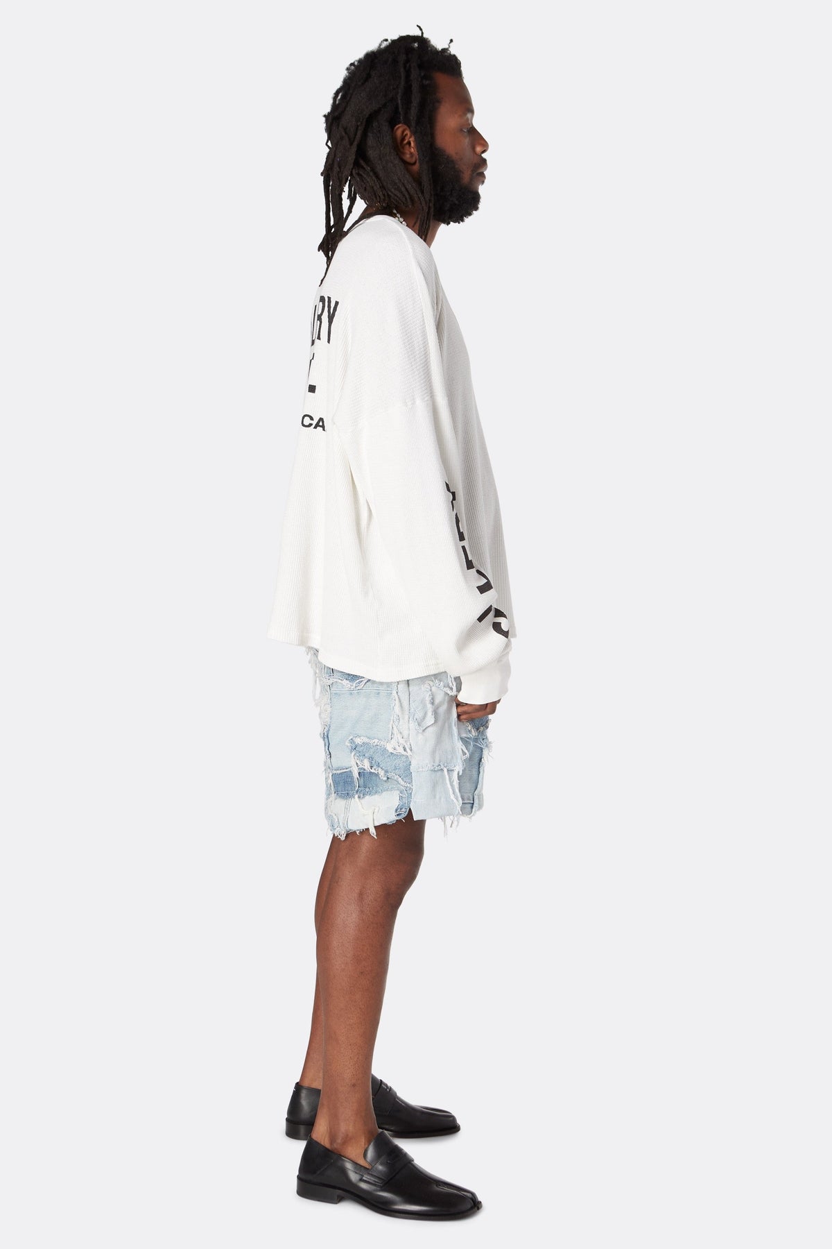 PATCHWORK DENIM ZUMA SHORTS