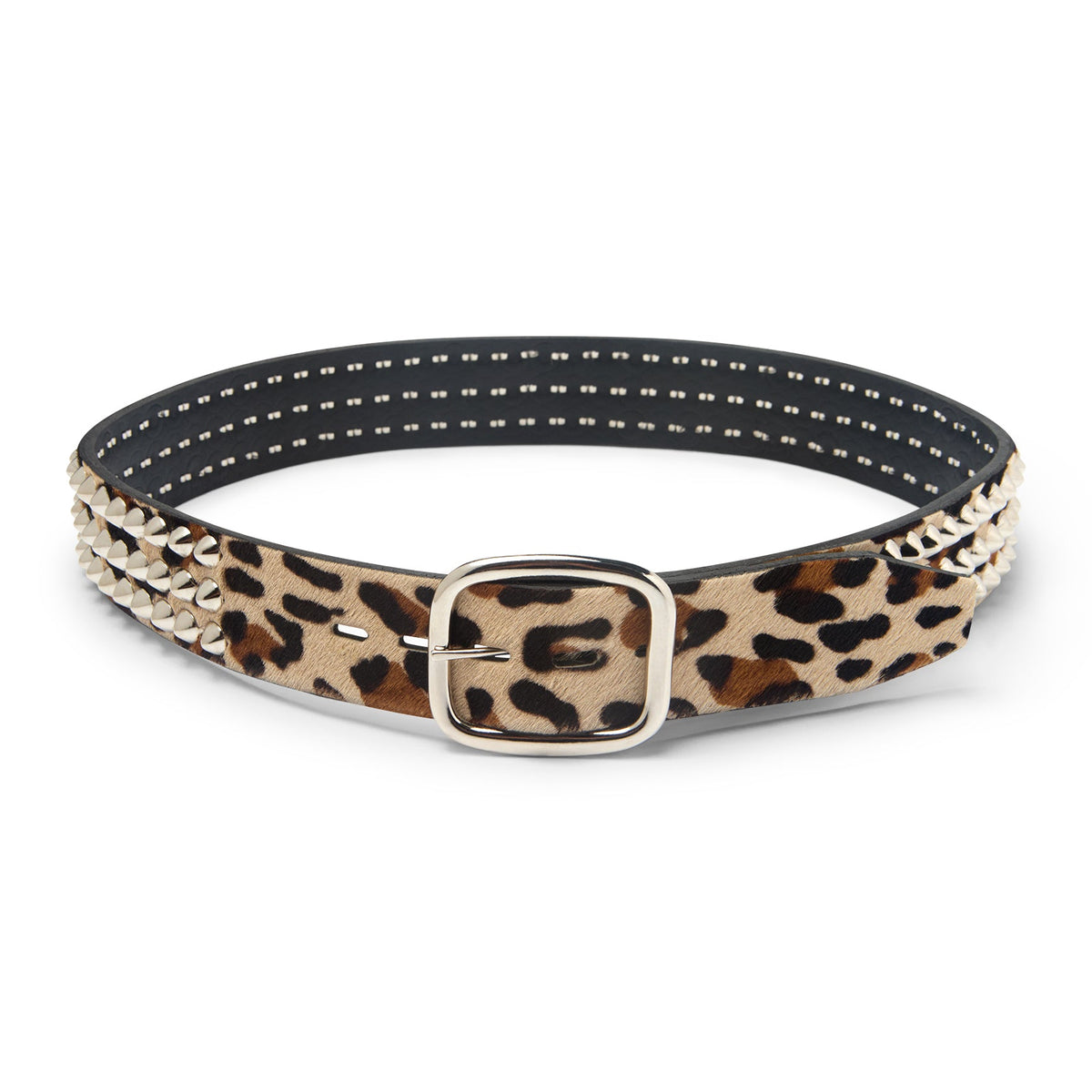 CHEETAH STUDDED BELT