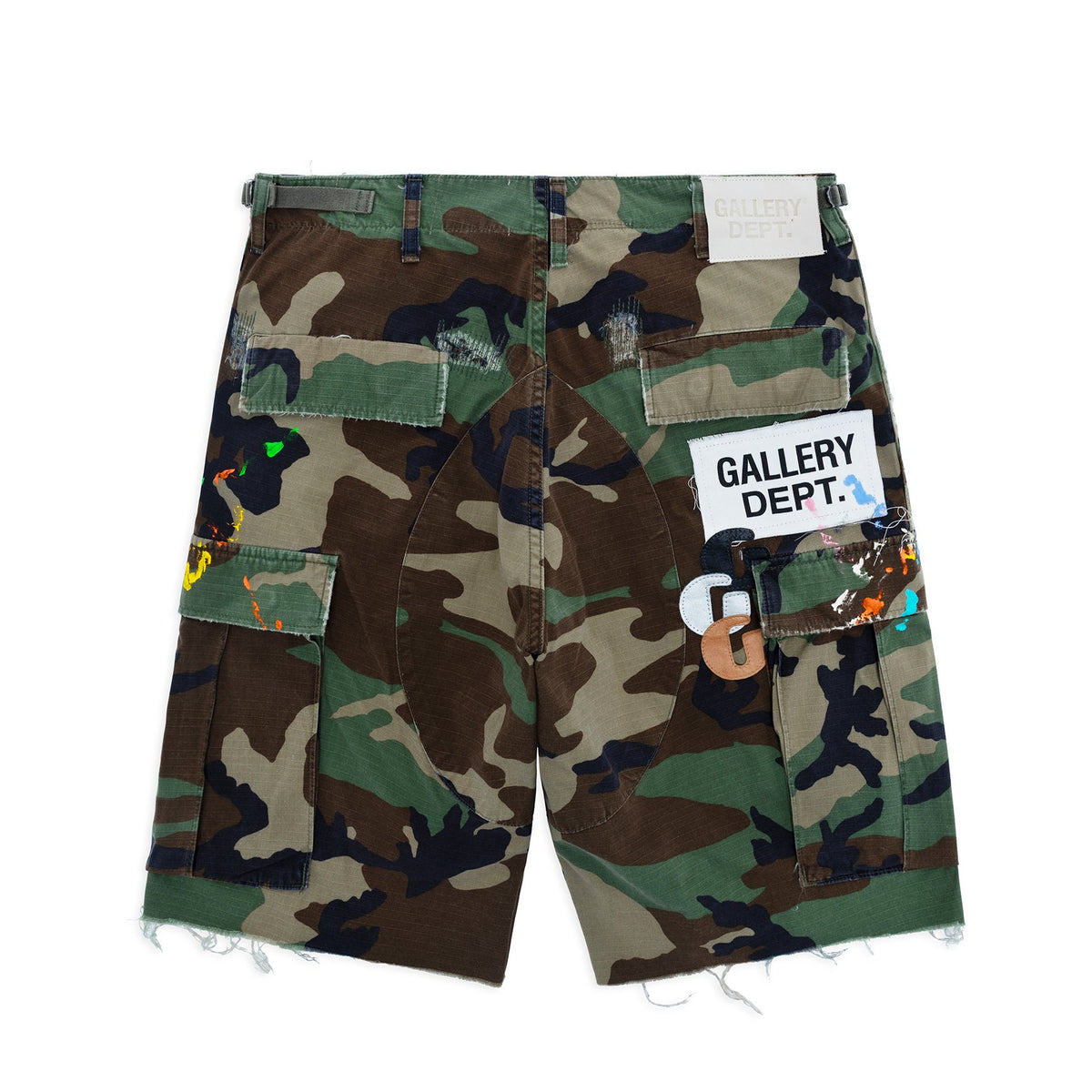 G PATCH WOODLAND CAMO CARGO SHORTS