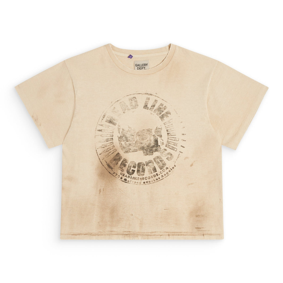 RUSH TEE TOPS GALLERY DEPARTMENT LLC XS TAN 