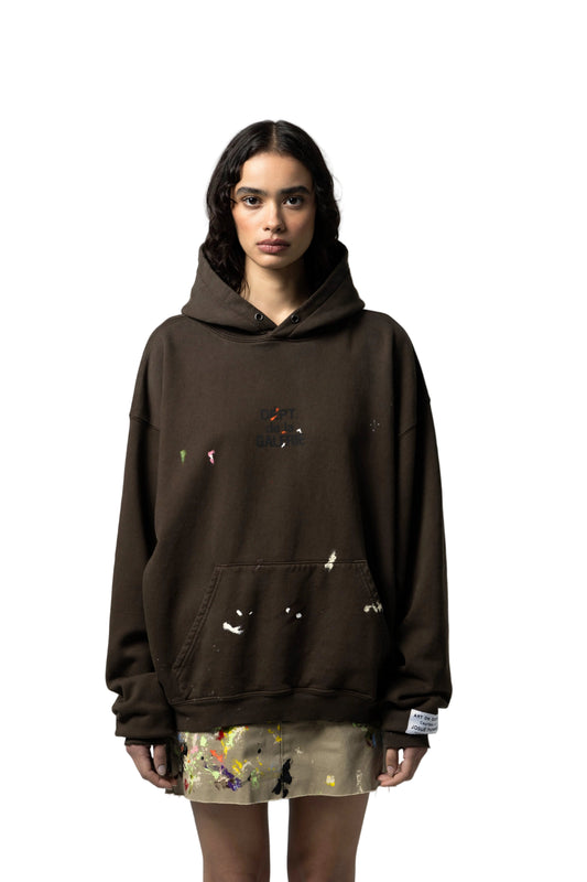 FRENCH LOGO PAINTED HOODIE